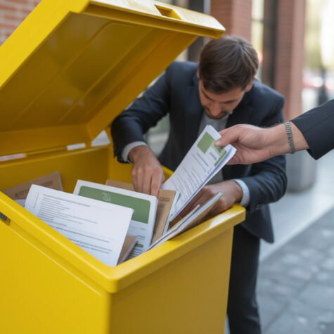 Posso buttare i documenti nella spazzatura?